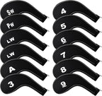 Golf 12pcs Thick Synthetic Golf Iron Head Covers Set Headcover Fit All Brands by Unknown