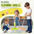 Kids Cleaning Toy Set, Mini Spray Mop Montessori Toys Pretend Play Cleaning Tool - Image 5