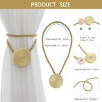 Magnetic Curtain Tiebacks - 12mm Magnetic Tie Backs - Image 2