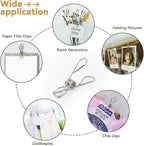40 Pack Clothes Pins Heavy Duty, Metal Clothespins Assorted Size Include Extra - Image 7