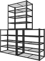 48" W Garage Shelving Heavy Duty, 2800LBS Storage Shelves, 5-Tier Adjustable by Unknown