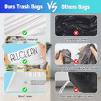 Trash Bags 10 Gallon Medium Kitchen Drawstring Bathroom Garbage Bags, Fit 8-10 - Image 3