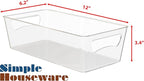 Simple Houseware Kitchen Can Organizer Clear Bin - Image 2
