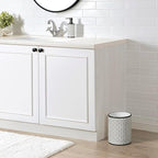 Allure Home Creation Shelby Resin Grey Multicolored Wastebasket Trash Can - Image 3