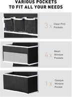 Yecaye 6-Tier Over The Door Storage Organizer, Flexible 1 Split into 2 - Image 7