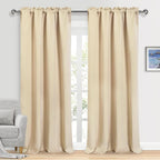 DWCN Blackout Curtains for Bedroom – Rod Pocket Thermal Insulated Noise by DWCN