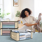 HomeHacks Storage 6-Pack Clothes Organizer Storage Bags Foldable Storage Box - Image 7