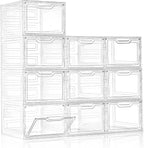 10 Pack Closet Organizers and Storage, Clothes Organizers and Storage, Plastic by Freebat