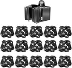 3-H Stainless Steel Broom Holder Wall Mount 15-Pack- Heavy Duty Mop Organizer by 3-H