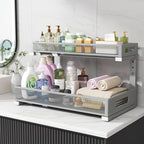 1 Pack 19IN Depth Under Sink Storage Organizer, Large 2-Tier Elegant Mesh Pull - Image 8