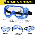 Yunsailing Protective Safety Goggles Lab Over Glasses Clear Anti Fog Eye - Image 2
