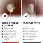 X-Protector Cabinet Door Bumpers 100 PCS – 1/2" Silicone Clear Bumpers – Ideal - Image 4