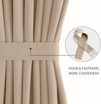 DWCN French Door Curtains – Rod Pocket Thermal Blackout Curtain - Image 2
