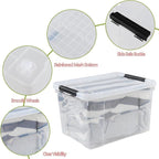 Pekky 34 Quart Clear Storage Bins - Image 4