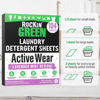Rockin' Green Active Wear Travel Laundry Detergent Sheets - Image 5