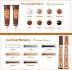 REALINN Wood Furniture Repair Kit 8 Dark Colors- Wood Fillers and Touch Up - Image 2