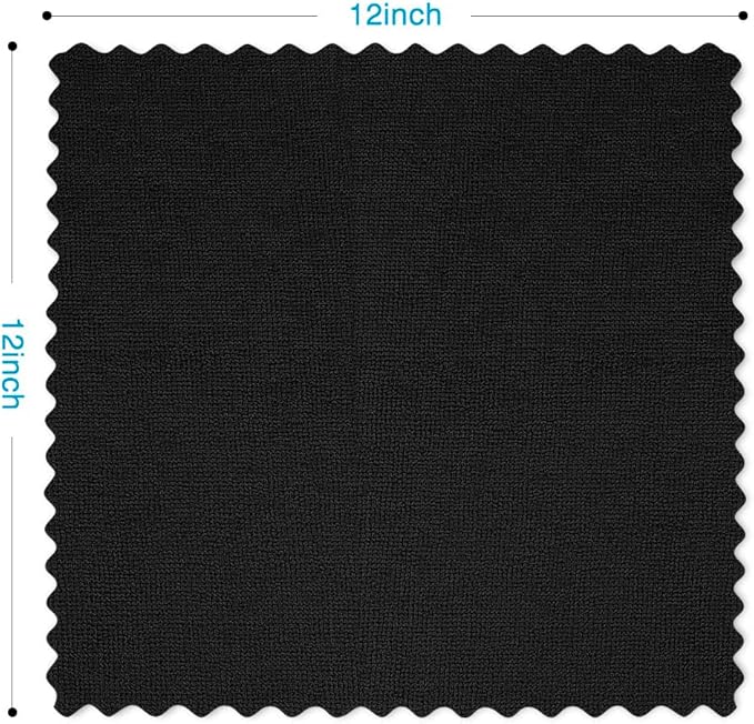 Orighty Black Microfiber Cleaning Cloth, 150 Pack Highly Absorbent Cleaning - Image 4
