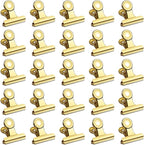 30 Pack Small Bull Clips 0.87 Inch Mini Metal Hinge Clips Binder Paper Hinge by Orcielo