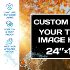Custom christmas decorations, Aluminum Weatherproof Metal Sign, Optional - Image 4