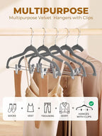 HOUSE DAY Velvet Skirt Hangers 36 Pack, Space Saving Slim Velvet Pant Hangers - Image 2