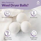 Pursonic 4-Pack Laundry Wool Dryer Balls - Image 2