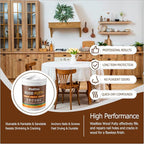 White Wood Filler, Paintable Stainable Wood Repair Putty, 9.87 Ounce Wood - Image 2
