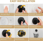 4 Pcs Suction Cup Hooks for Shower，Removable Hooks，Towel Hook，Suction Hook for - Image 6