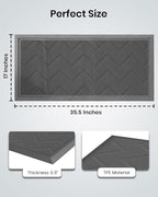 HAMARA Front Door Mat for Outside Entrance 35.5"x17" – Anti-Slip Dirt-Trapping - Image 2