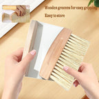 Mini Broom and Dustpan Set Small Metal Dustpan and Brush Set Hand Whisk Broom - Image 3