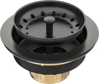 BOTEMY Stainless Steel Bronze Sink Drain Strainer Kit 3-1/4 inch Kitchen Drain by BOTEMY