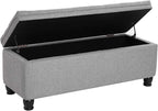 SONGMICS Storage Ottoman, Storage Bench, Tufted Entryway Bedroom Bench - Image 10