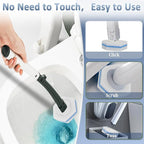 Disposable Toilet Bowl Wand Refills, Wand Replacement Head - Image 4