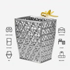 Ceramic Rectangular Small Trash Can - Image 4