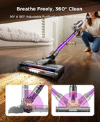 Cordless Stick Vacuum Cleaner - 550W Powerful Cordless Vacuum - Image 11
