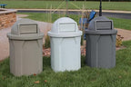 42 Gallon Circle 100% Recycled Plastic Heavy Duty Indoor or Outdoor Commercial - Image 3