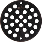 4-Inch Screw-in Shower Strainer Drain Cover Replacement Floor Strainer by vouruna
