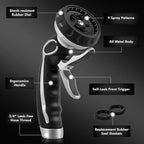 RESTMO Hose Nozzle with Easy Self-Lock Trigger, Heavy Duty Metal Water Hose - Image 3