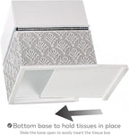 Creative Scents Mirror Damask Square Tissue Box Cover - Image 3