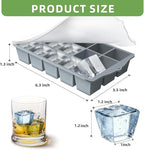 Silicone Ice Cube Tray, 2 Pack Easy-Release Stackable Ice Trays - Image 4