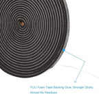 2 Rolls Weather Stripping, 1/4 Inch Wide X 1/8 Inch Thick Foam Seal Tape High - Image 5