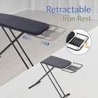 Ironing Board 48" x 15" with Retractable Iron Rest, RAINHOL Heavy Duty Full - Image 2