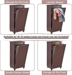 VECELO Tilt Out Kitchen Trash Bin Cabinet, Dog Proof Garbage Can - Image 5
