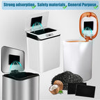 12-Pack Universal Stick-on Trash Can Odor Absorbing Filters, Activated Charcoal - Image 4