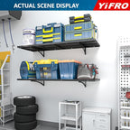 4-Pack 1.5x4ft Heavy Duty Garage Wall Shelving, 1000 lbs Load Capacity - Image 7