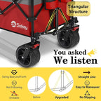 Sekey 48''L Collapsible Foldable Extended Wagon - Image 3