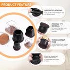 Ezprotekt 24 Pcs Round Silicone Chair Leg Floor Protectors - Image 5