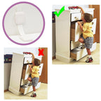 Upgraded No Drill Adhesive Furniture Anchor, Adjustable Anti Tip Furniture Wall - Image 2