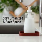 Zulay Kitchen Small Silicone Sponge Holder – Space-Saving Sink Organizer Tray - Image 6