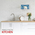 Stock Your Home (White Metal Single Gloves Dispenser, Tissue Box Shelf - Image 6
