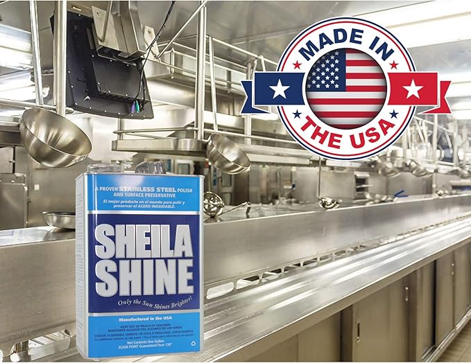 Sheila Shine 4 x 1 Gal. Can Stainless Steel Cleaner and Polish, Protects - Image 4